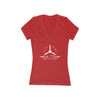 WOMEN'S 100 DAY WONDER JERSEY SHORT SLEEVE DEEP V-NECK TEE - LARGE FRONT IMAGE