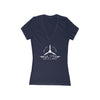 WOMEN'S 100 DAY WONDER JERSEY SHORT SLEEVE DEEP V-NECK TEE - LARGE FRONT IMAGE