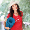 WOMEN'S 100 DAY WONDER JERSEY SHORT SLEEVE DEEP V-NECK TEE - LARGE FRONT IMAGE