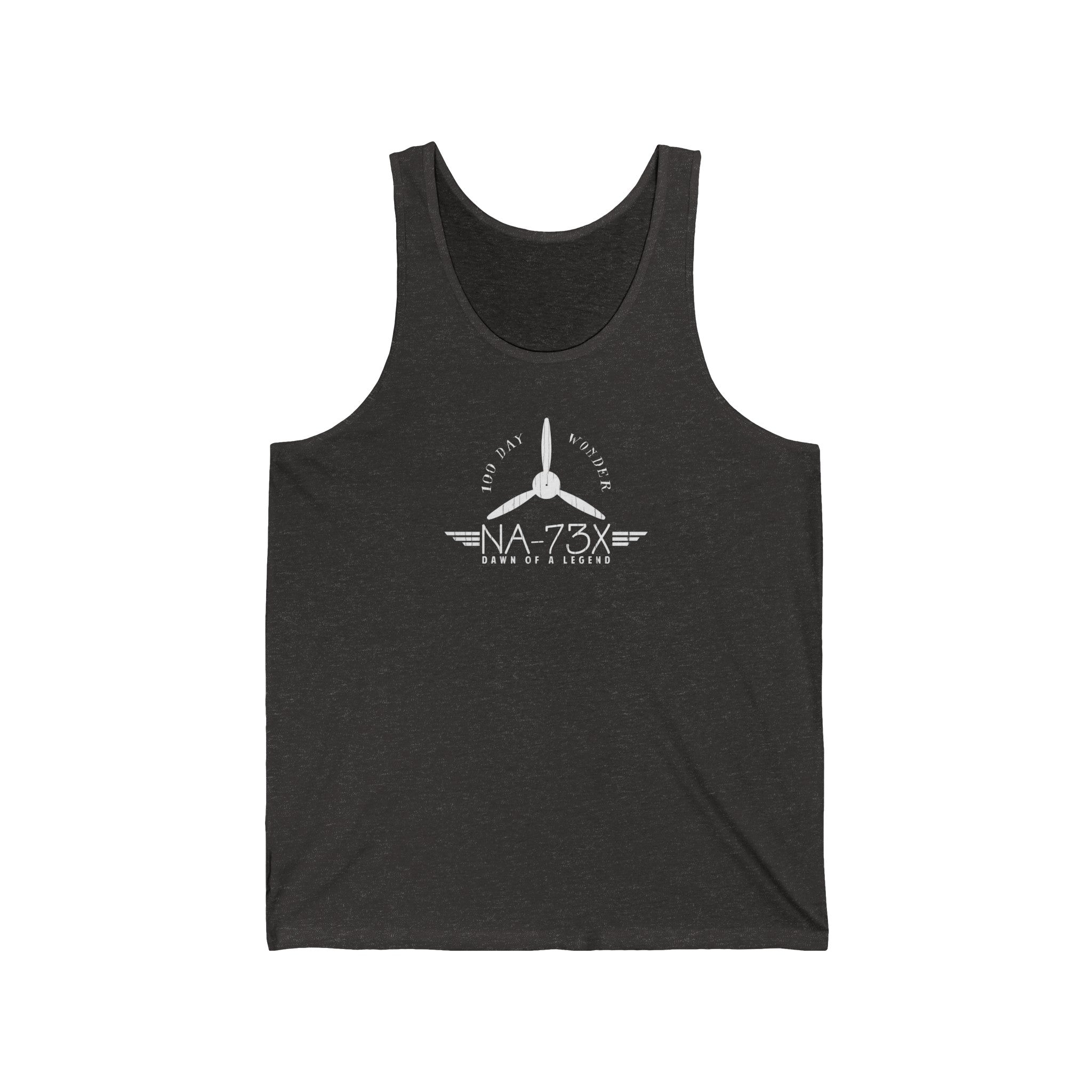 100 DAY WONDER MEN'S JERSEY TANK - S CENTER CHEST, LARGE BACK IMAGE