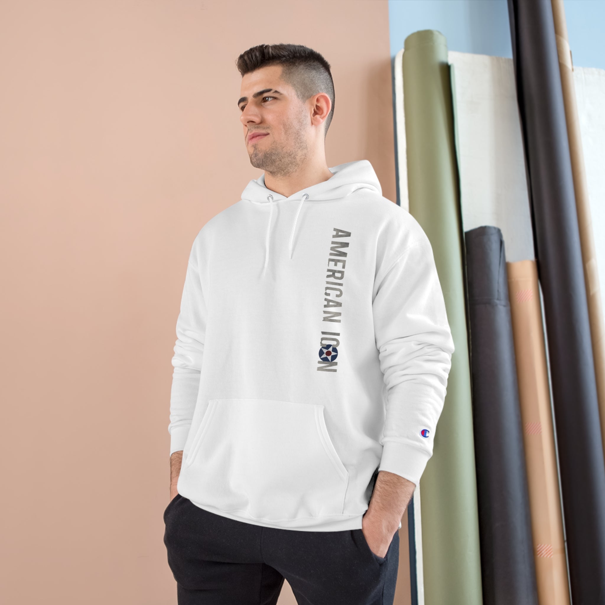 CURTISS USA ICON P-40 CHAMPION HOODIE - VERTICAL CHEST, LARGE BACK LOGO