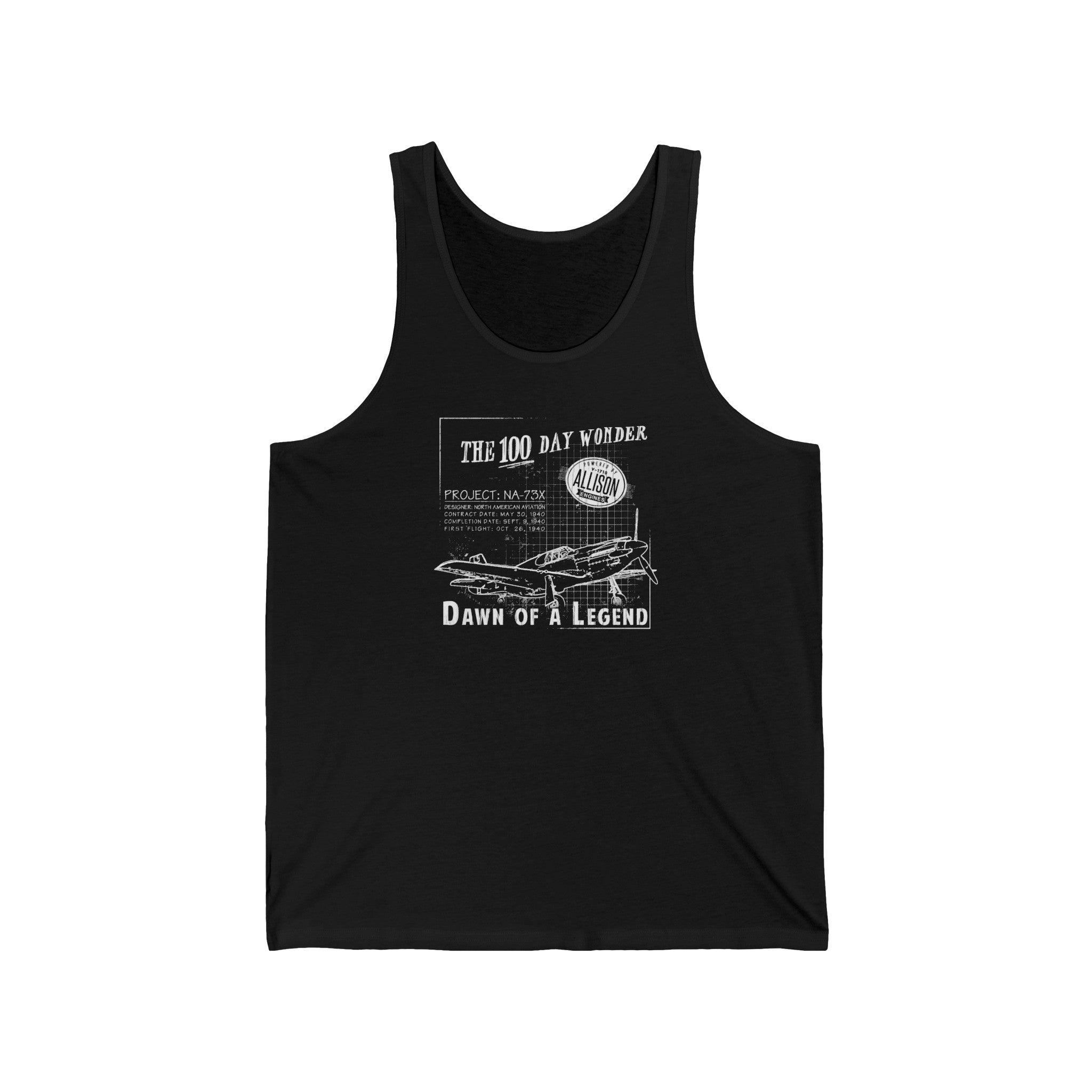 100 DAY WONDER MEN'S JERSEY TANK - LARGE FRONT IMAGE
