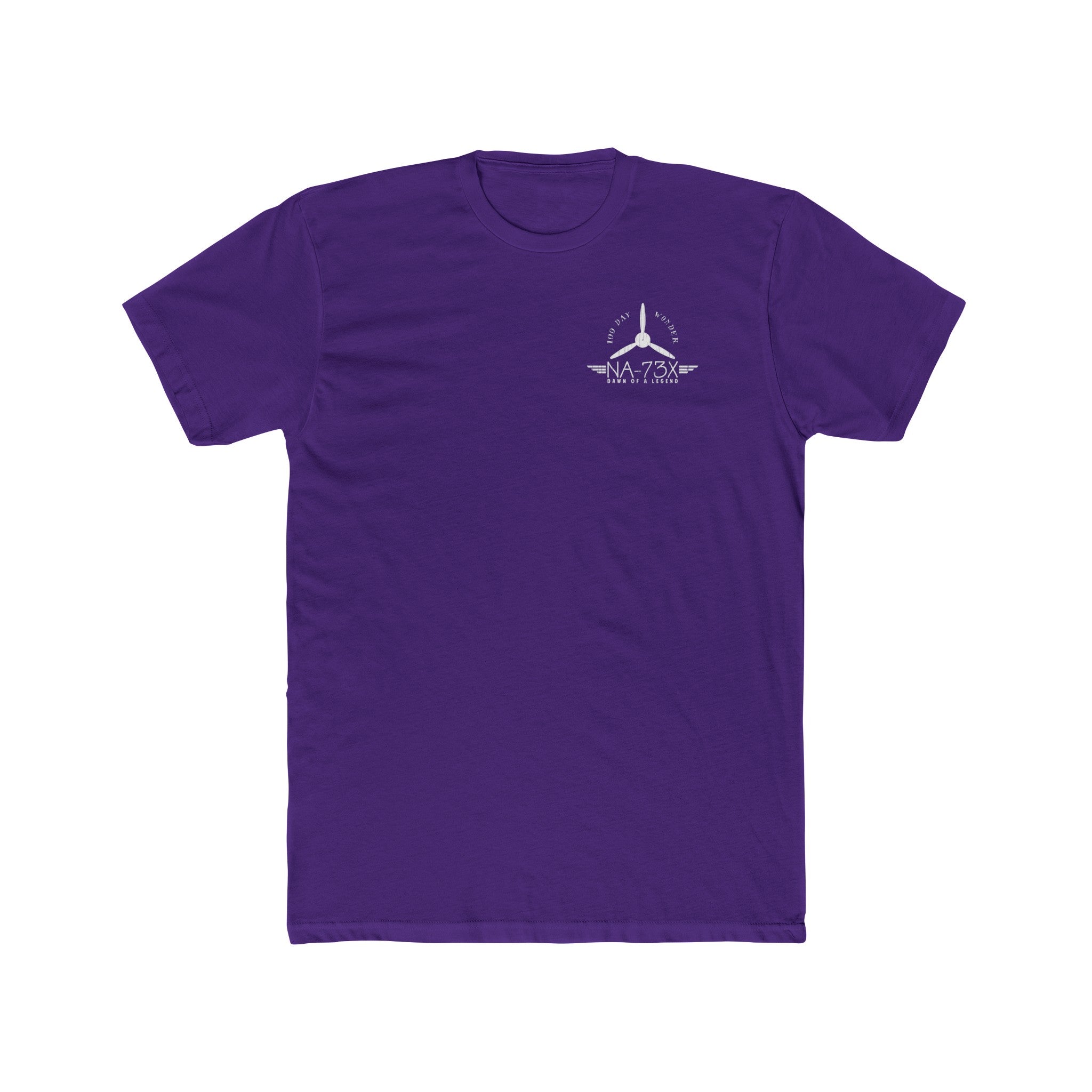 100 DAY WONDER COTTON TEE - S LEFT CHEST, LARGE BACK IMAGE