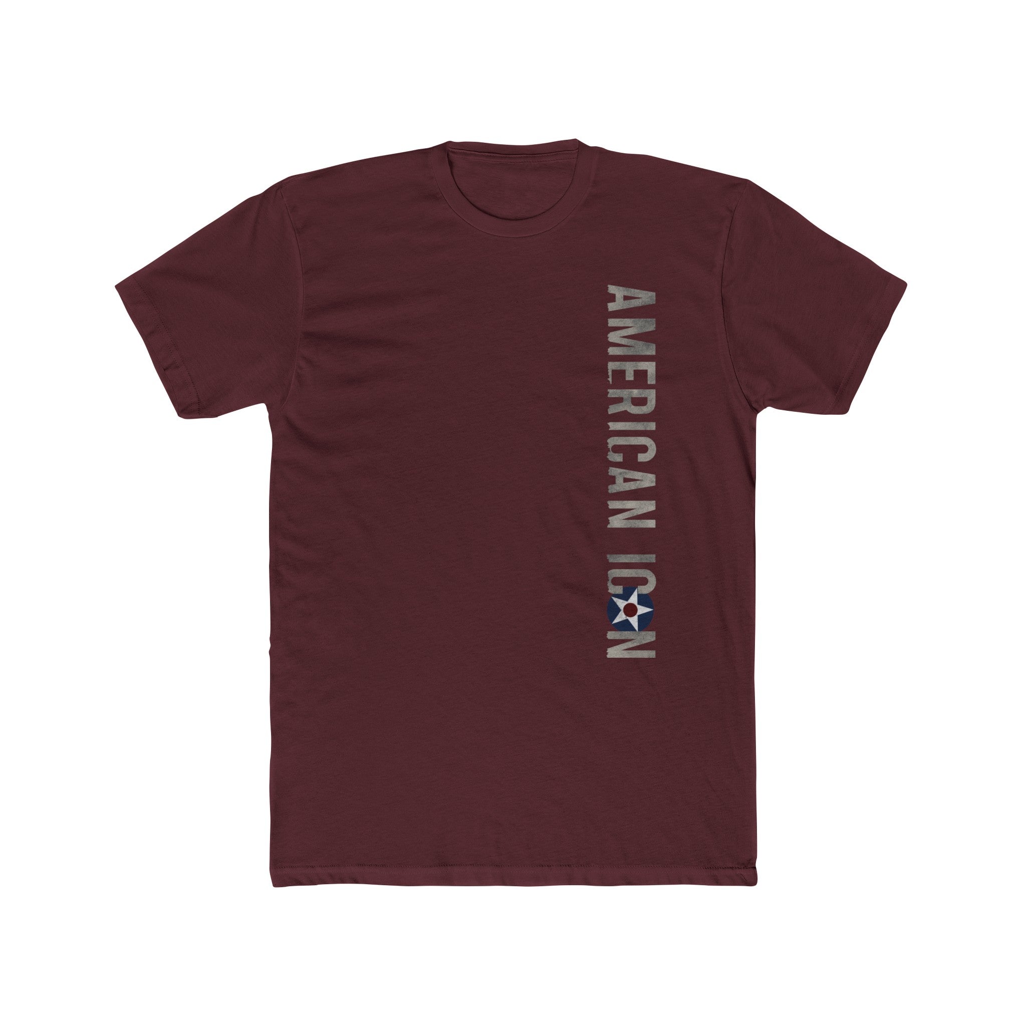 AMERICAN ICON P-40 COTTON TEE - LEFT CHEST LOGO, LARGE BACK IMAGE