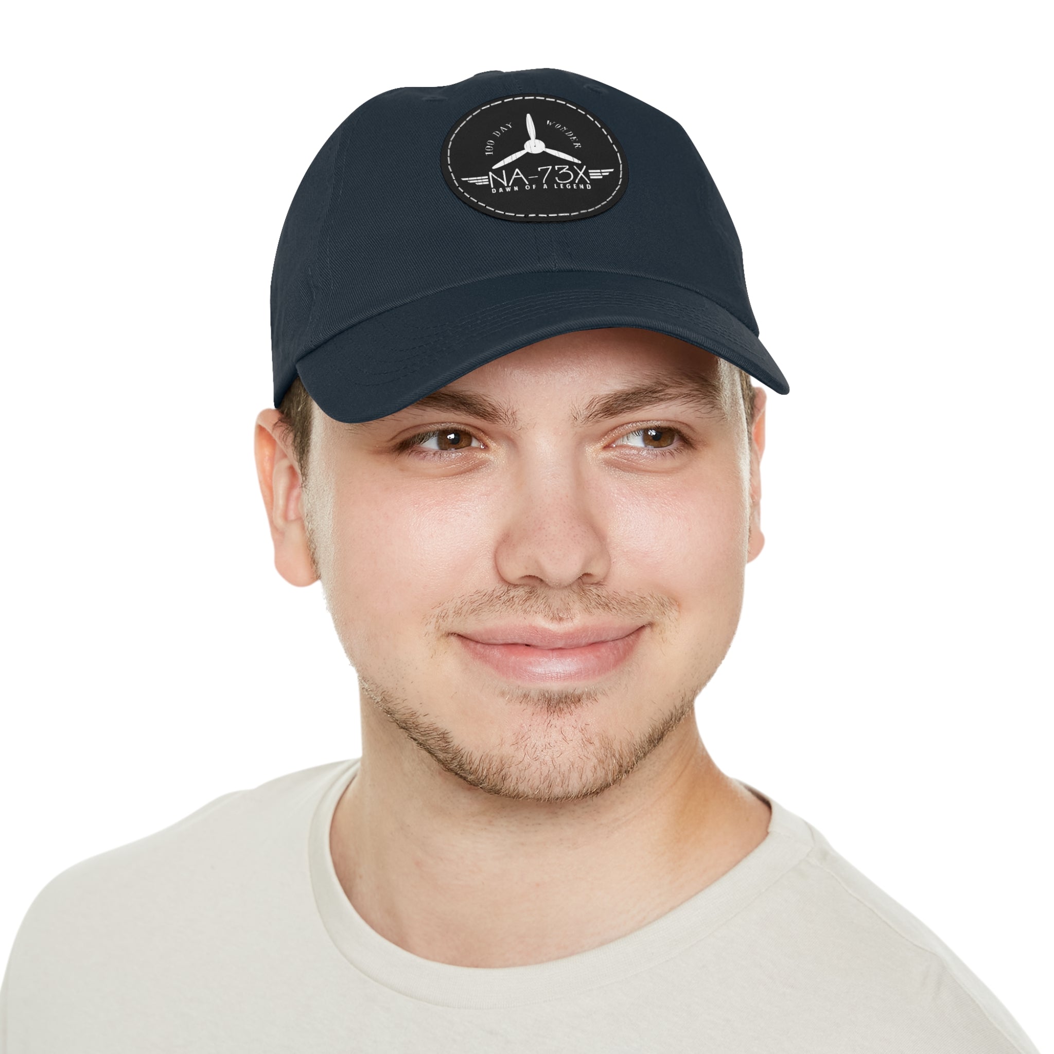 100 DAY WONDER HAT WITH LEATHER PATCH (ROUND)