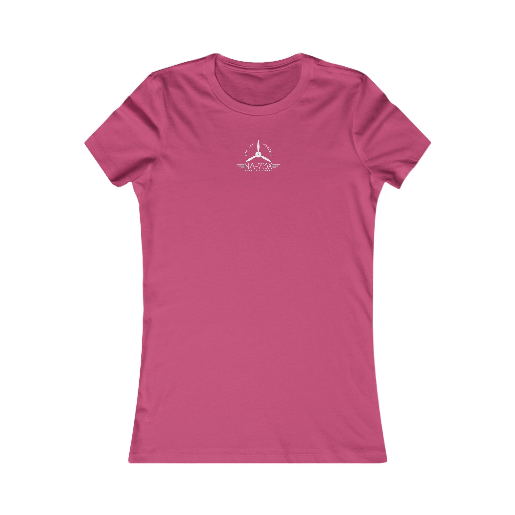 WOMEN'S 100 DAY WONDER COTTON TEE - S CENTER CHEST