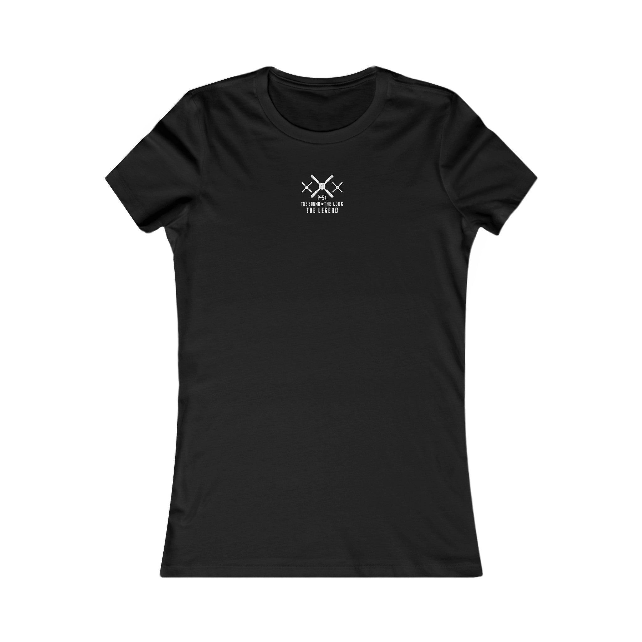 WOMEN'S MUSTANG LEGEND COTTON TEE - S CENTER CHEST
