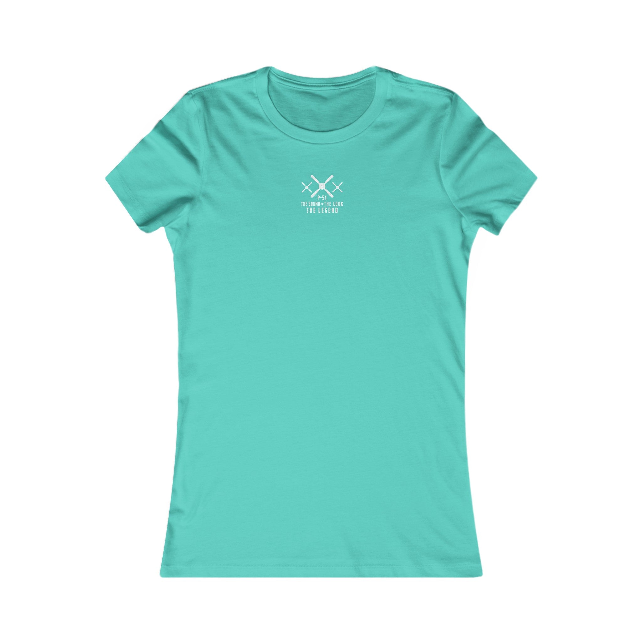 WOMEN'S MUSTANG LEGEND COTTON TEE - S CENTER CHEST
