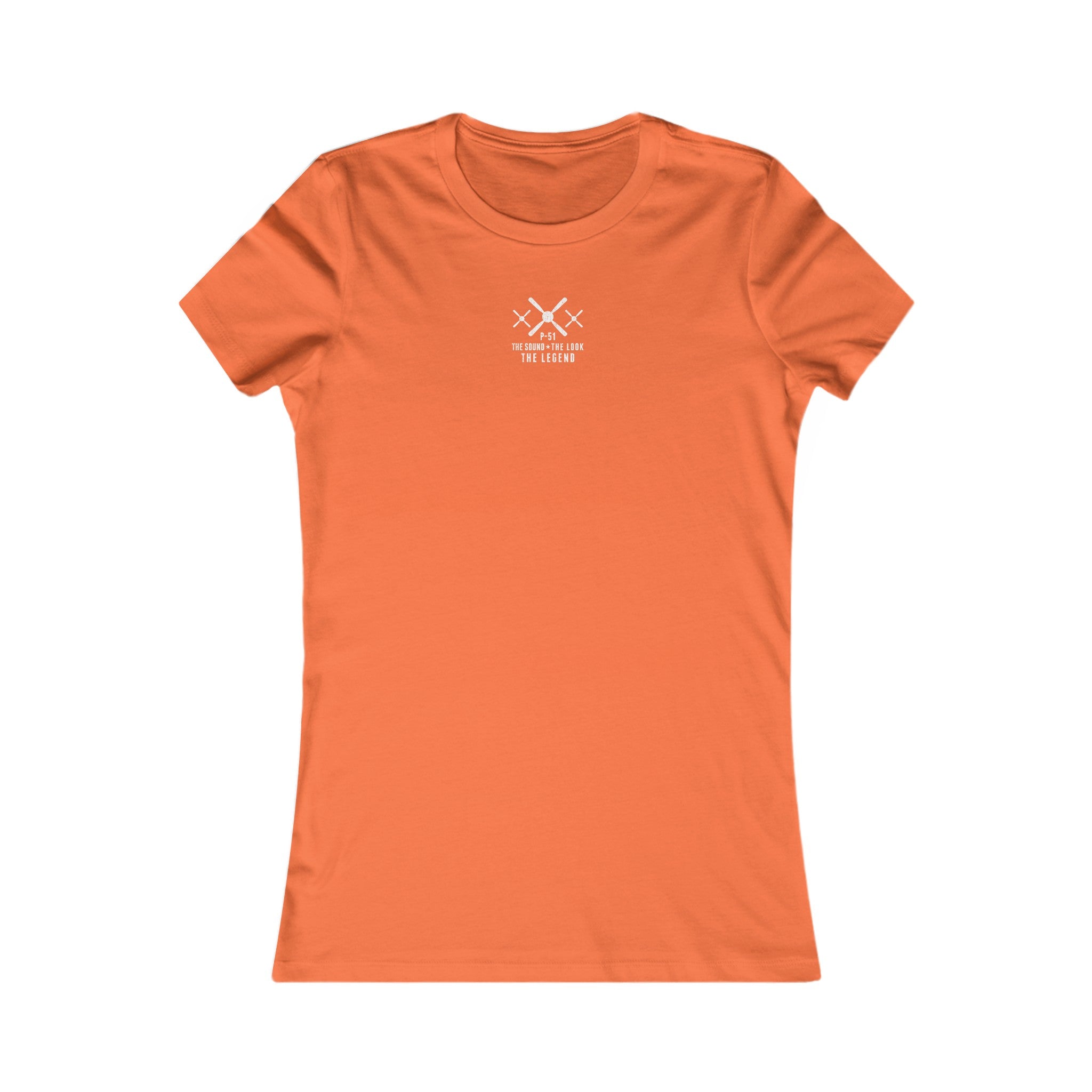 WOMEN'S MUSTANG LEGEND COTTON TEE - S CENTER CHEST