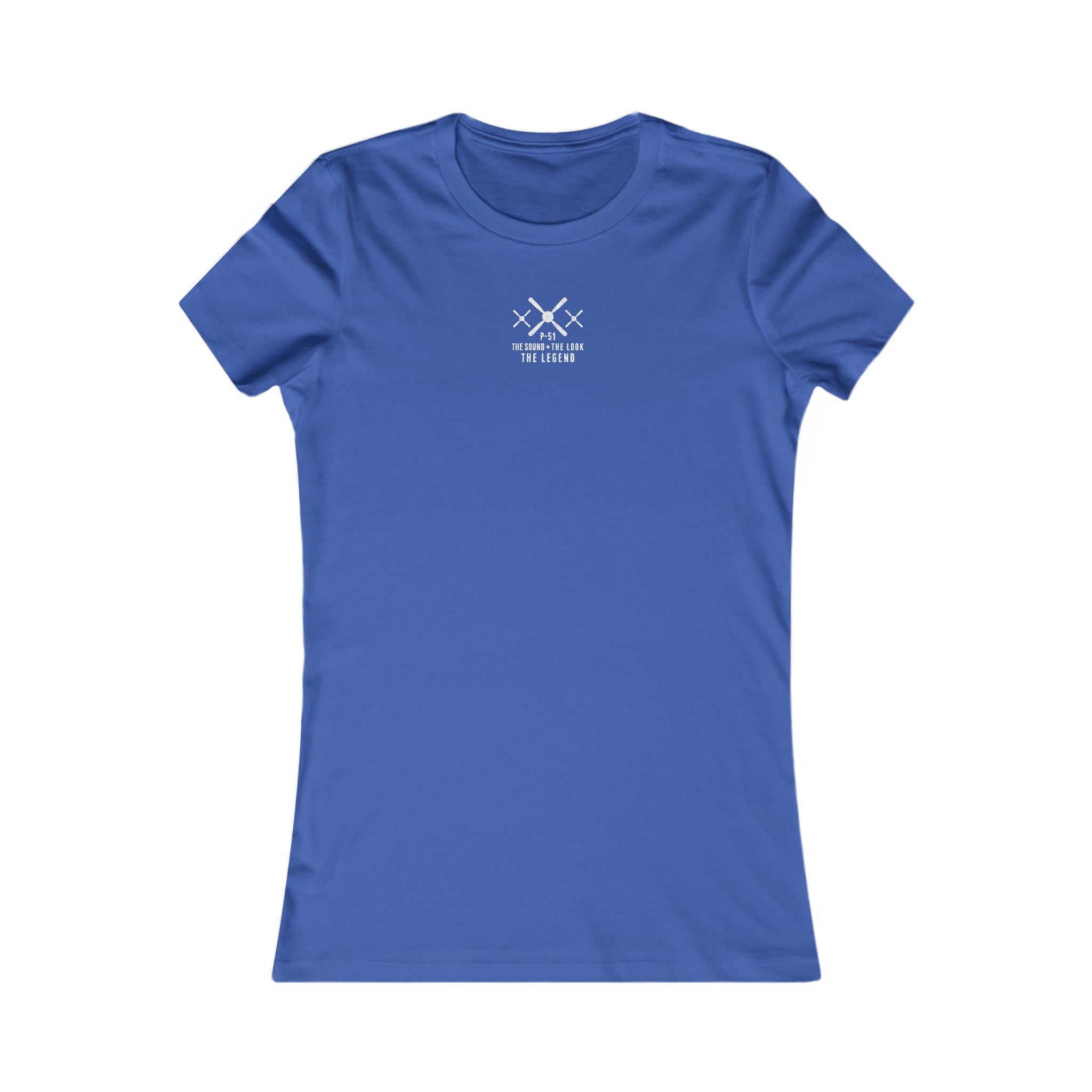 WOMEN'S MUSTANG LEGEND COTTON TEE - S CENTER CHEST