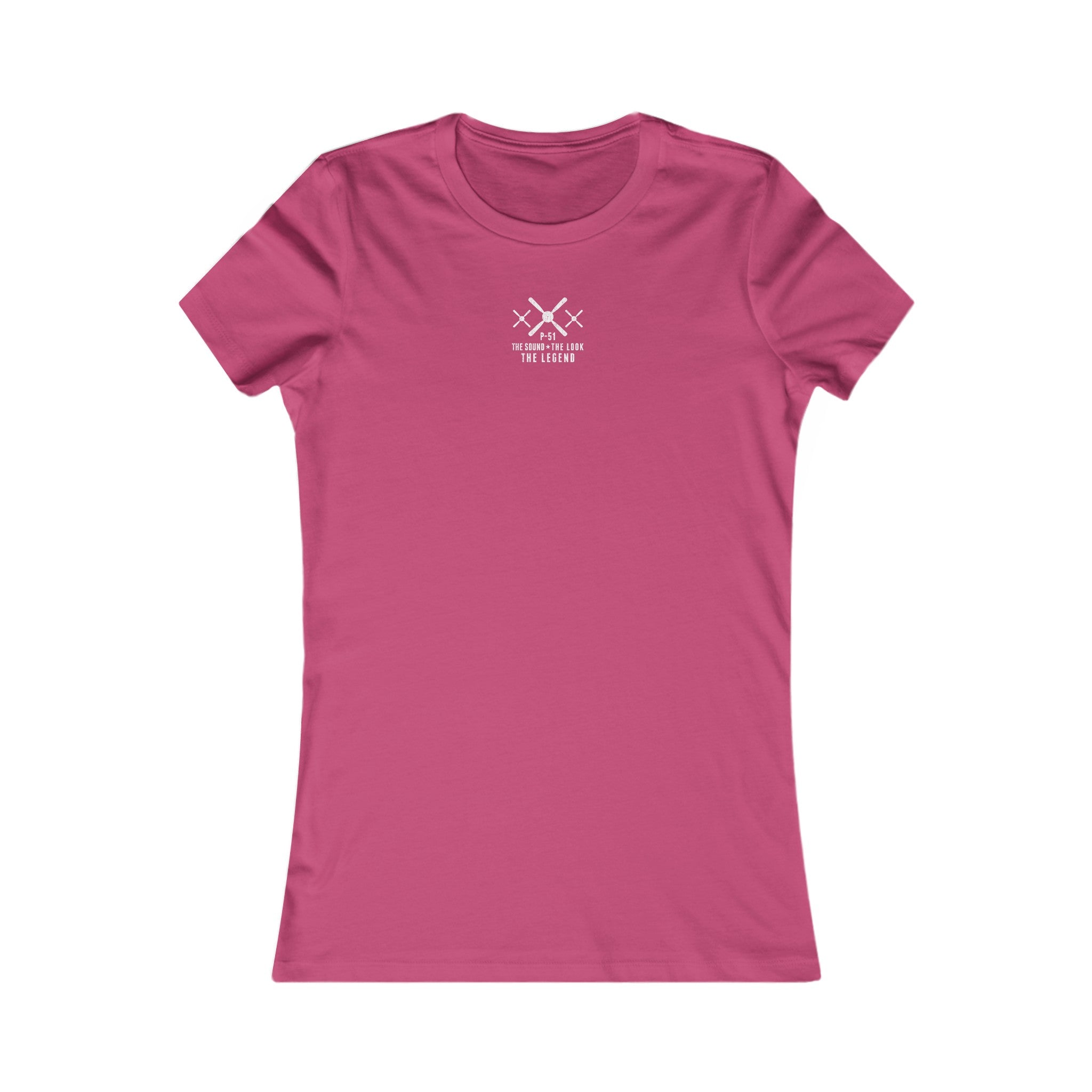 WOMEN'S MUSTANG LEGEND COTTON TEE - S CENTER CHEST