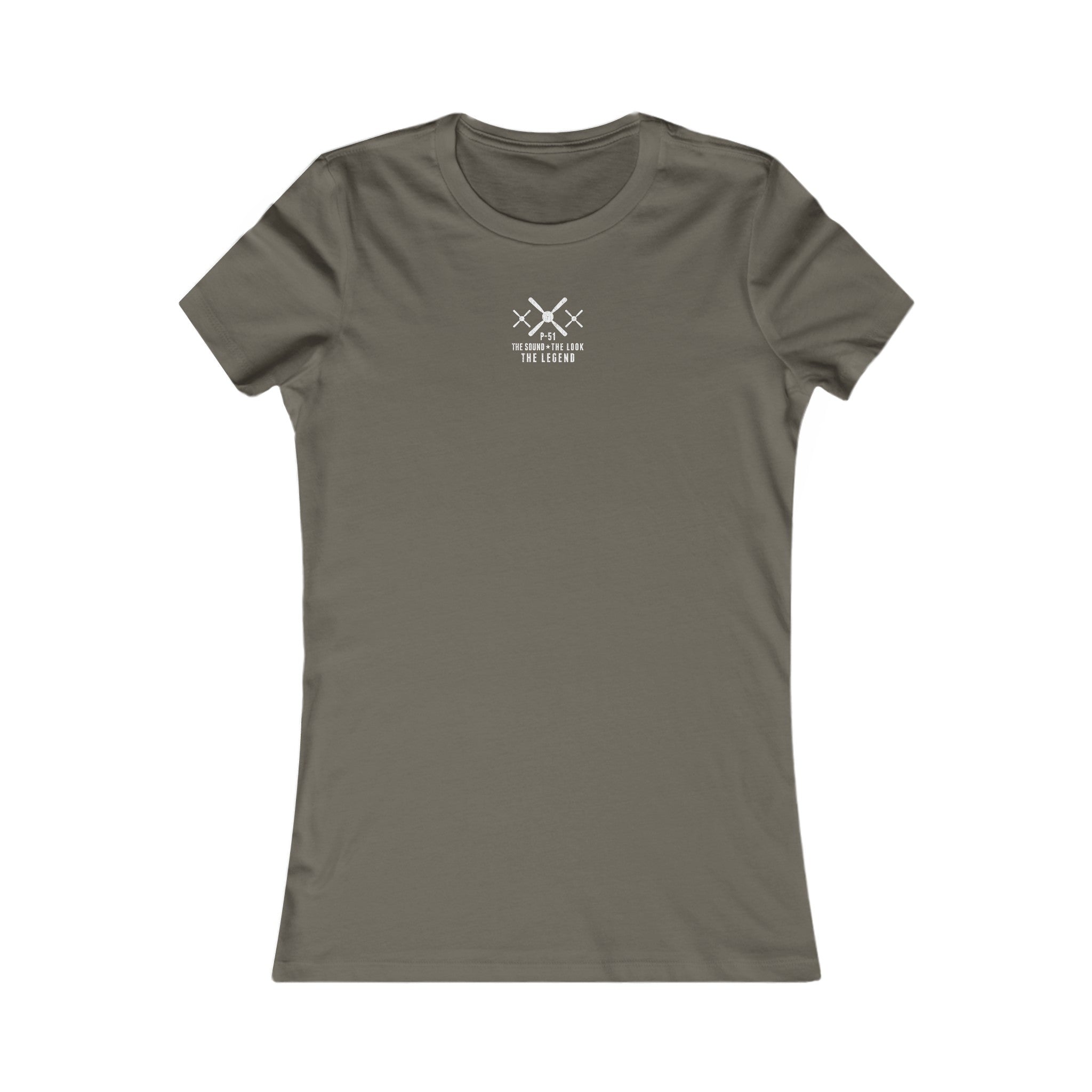 WOMEN'S MUSTANG LEGEND COTTON TEE - S CENTER CHEST