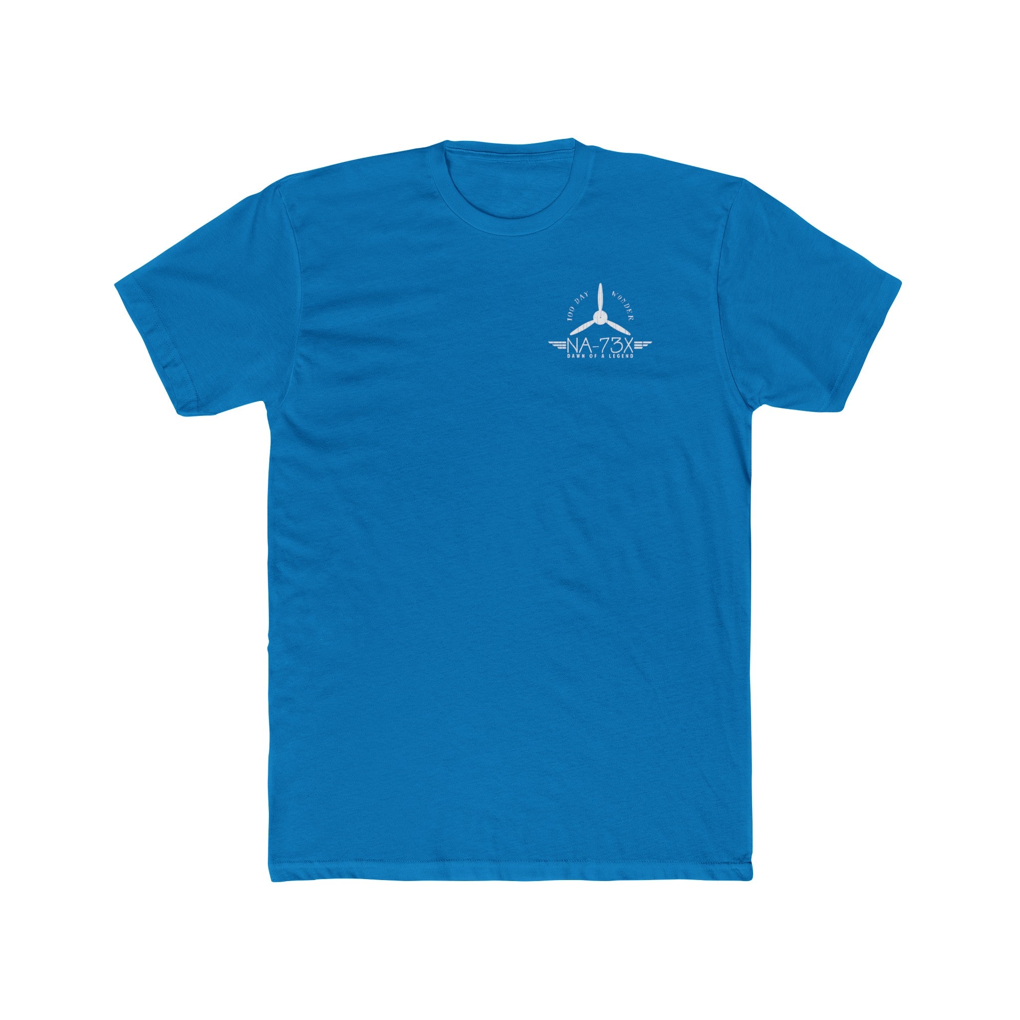 100 DAY WONDER COTTON TEE - S LEFT CHEST, LARGE BACK IMAGE