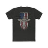 AMERICAN ICON P-40 COTTON TEE - LEFT CHEST LOGO, LARGE BACK IMAGE