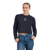 WOMEN'S MUSTANG LEGEND CROPPED SWEATSHIRT - S CENTER CHEST