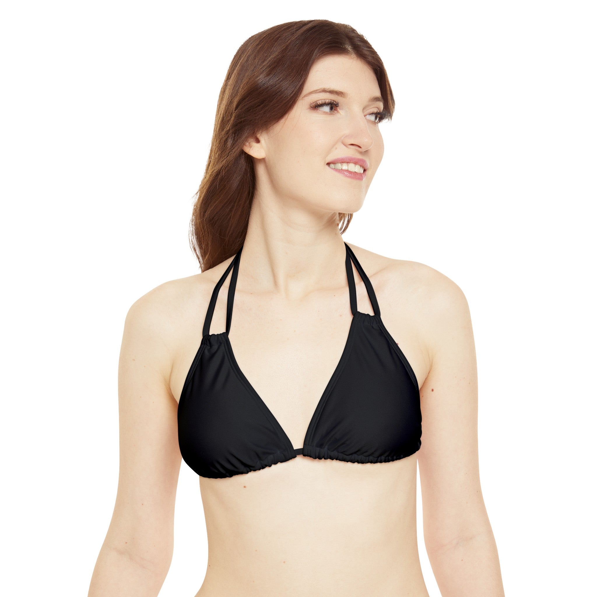 WOMEN'S MUSTANG LEGEND STRAPPY BIKINI SET - S REAR WAIST, BLACK COLOR