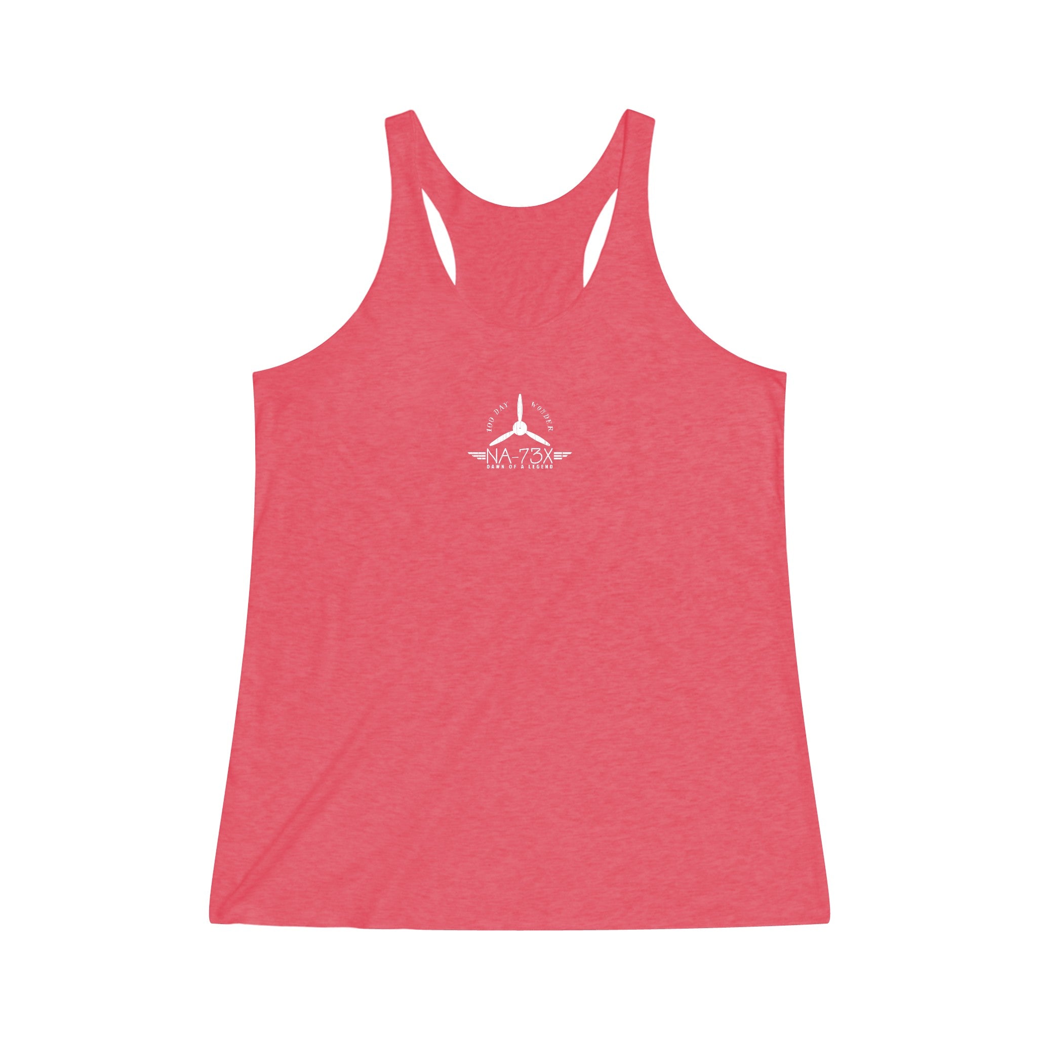 WOMEN'S 100 DAY WONDER COTTON TRI-BLEND RACERBACK TANK - S CENTER CHEST
