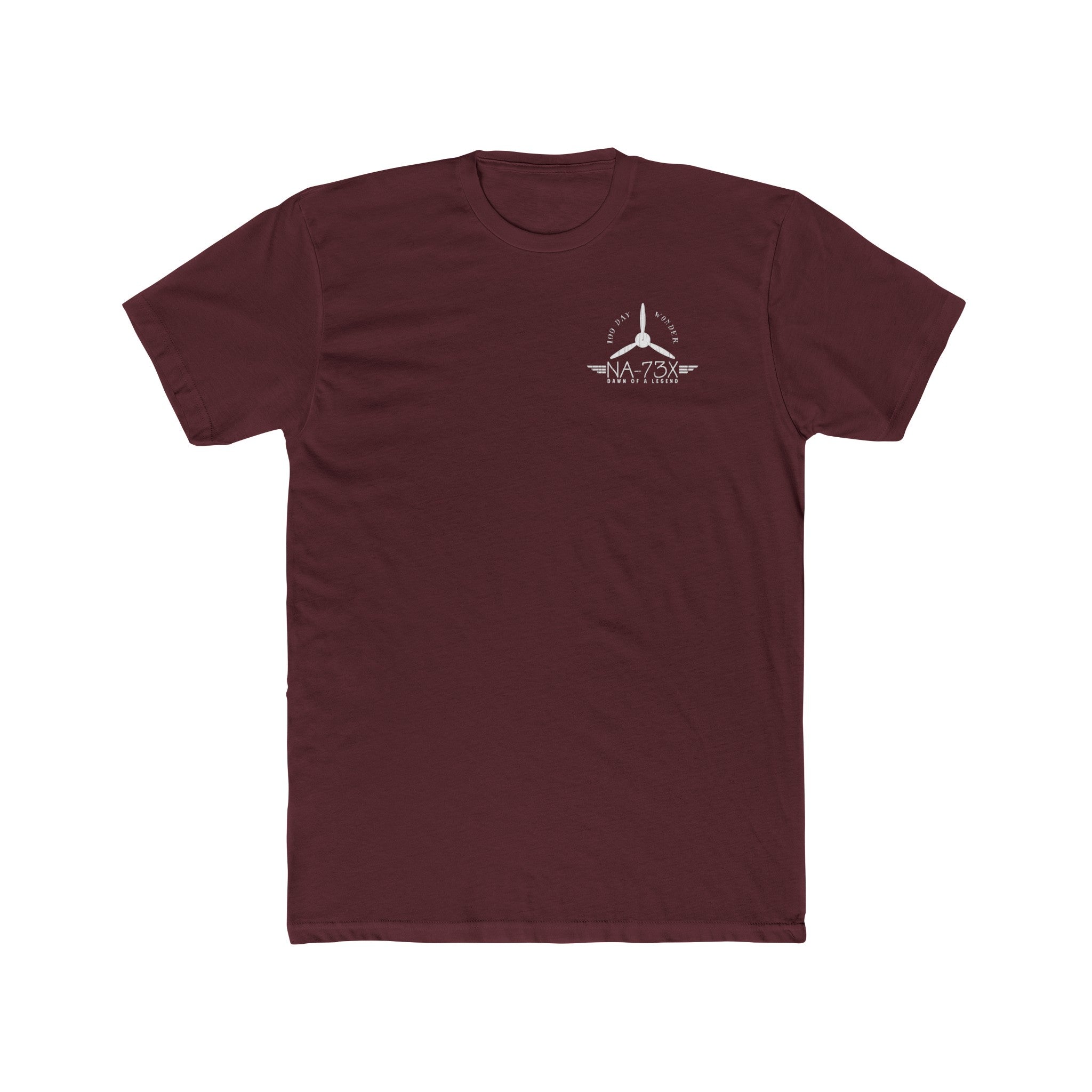 100 DAY WONDER COTTON TEE - S LEFT CHEST, LARGE BACK IMAGE