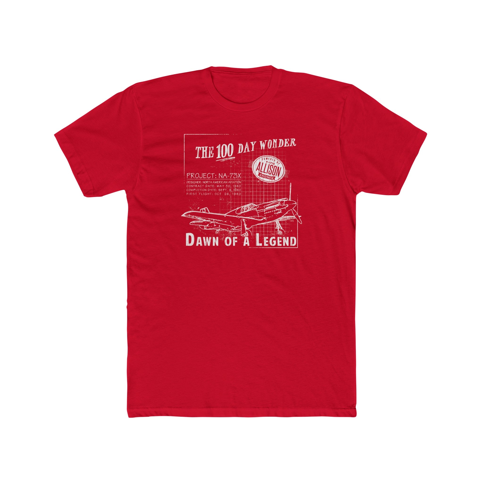 100 DAY WONDER COTTON TEE - LARGE FRONT CHEST