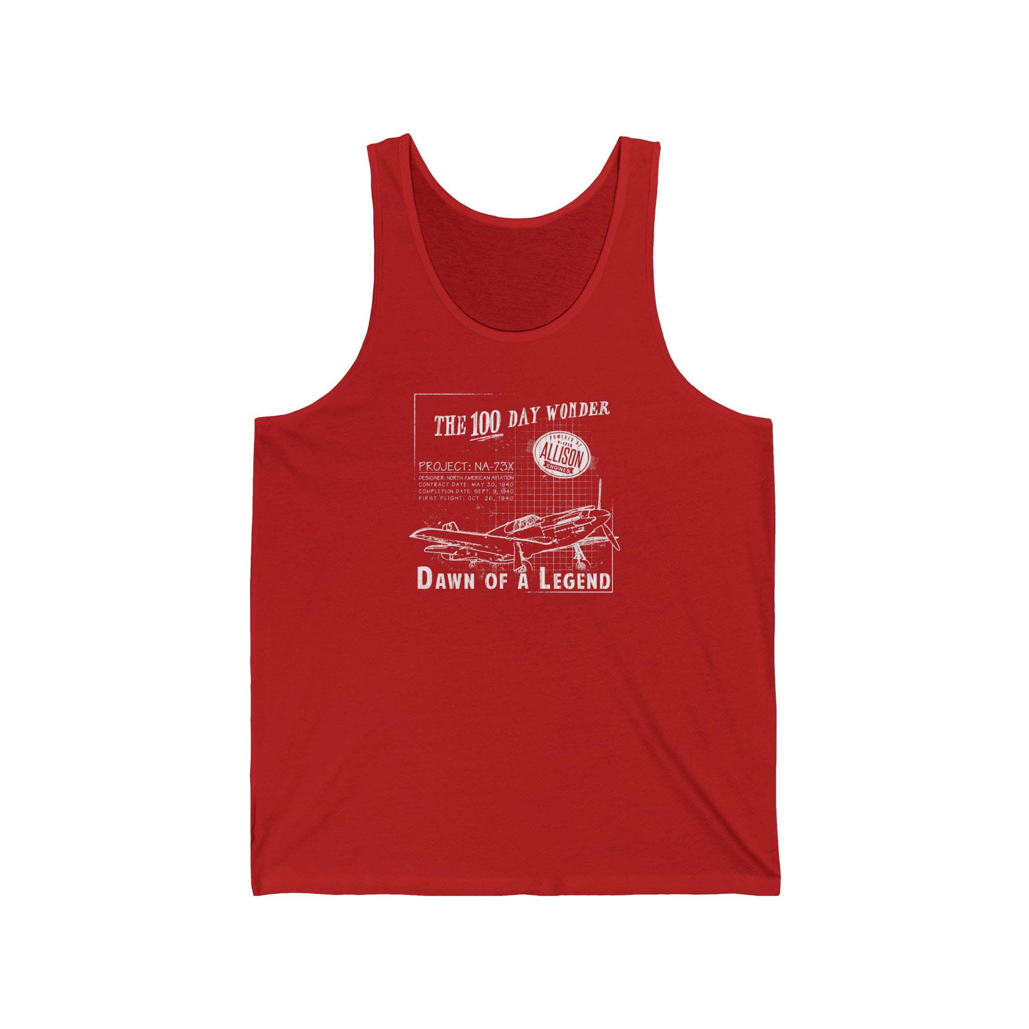 100 DAY WONDER MEN'S JERSEY TANK - LARGE FRONT IMAGE