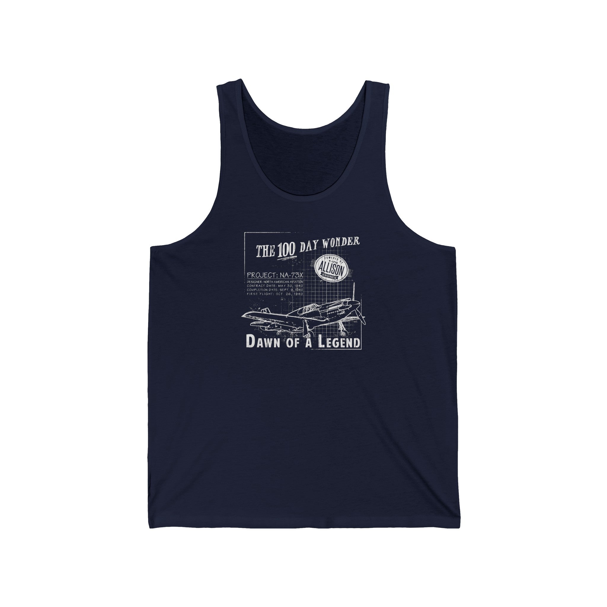 100 DAY WONDER MEN'S JERSEY TANK - LARGE FRONT IMAGE
