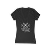 WOMEN'S P-51 LEGEND JERSEY SHORT SLEEVE DEEP V-NECK TEE - LARGE FRONT IMAGE