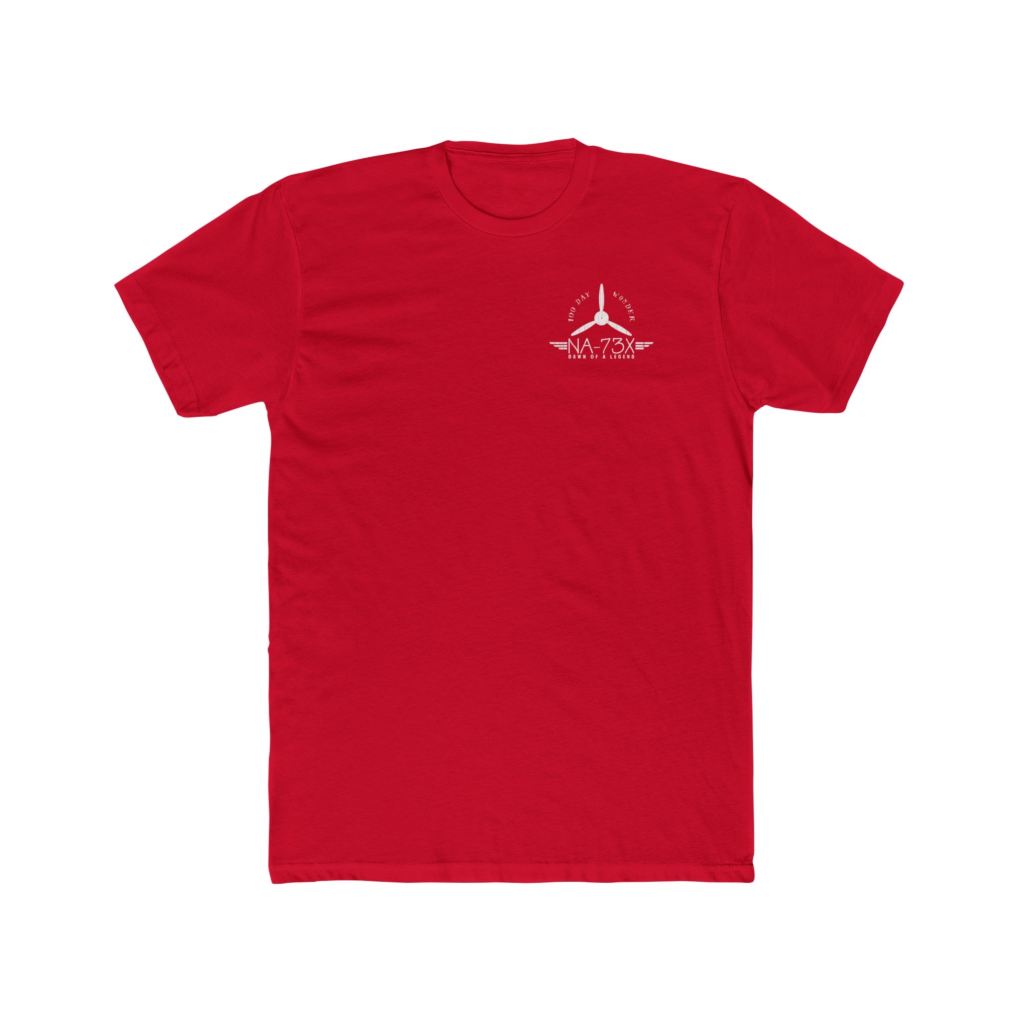 100 DAY WONDER COTTON TEE - S LEFT CHEST, LARGE BACK IMAGE