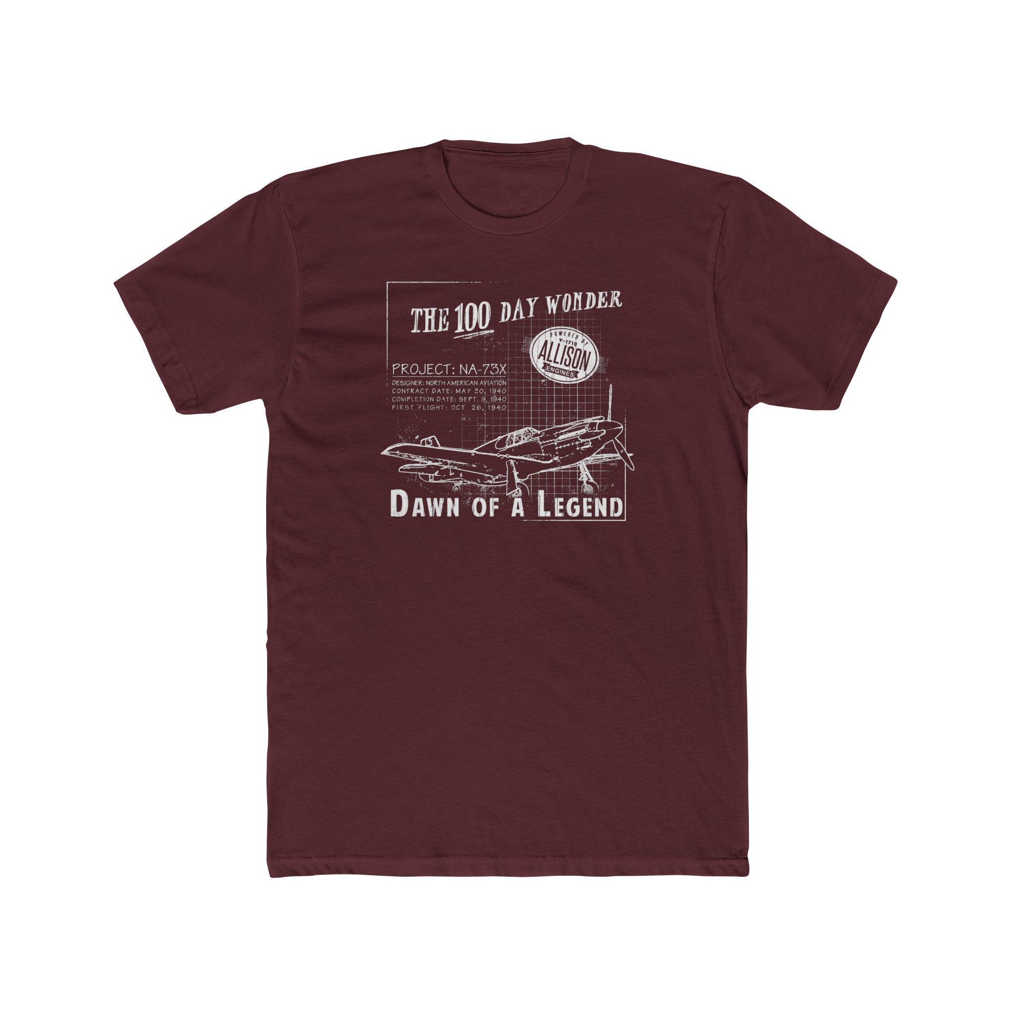 100 DAY WONDER COTTON TEE - LARGE FRONT CHEST