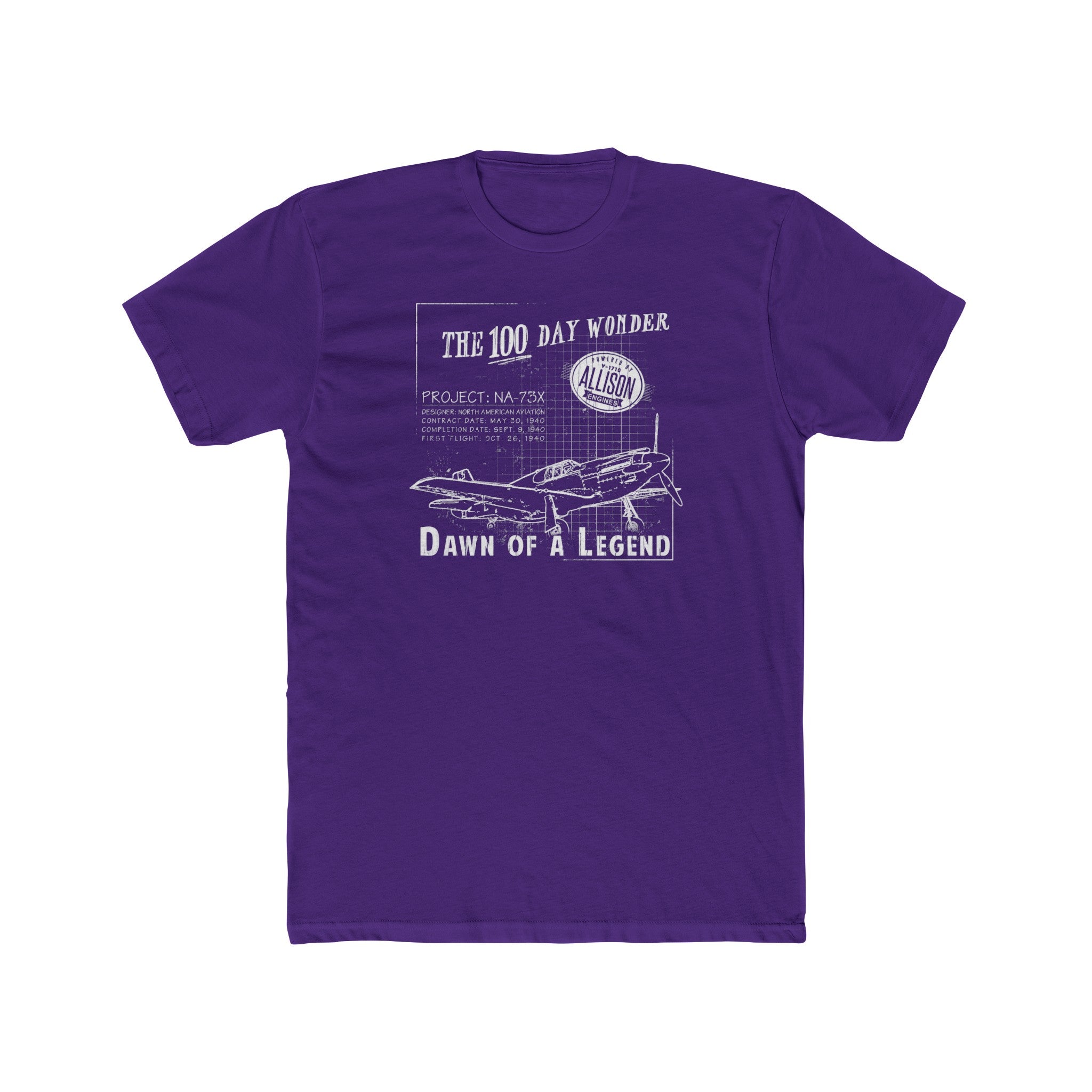 100 DAY WONDER COTTON TEE - LARGE FRONT CHEST