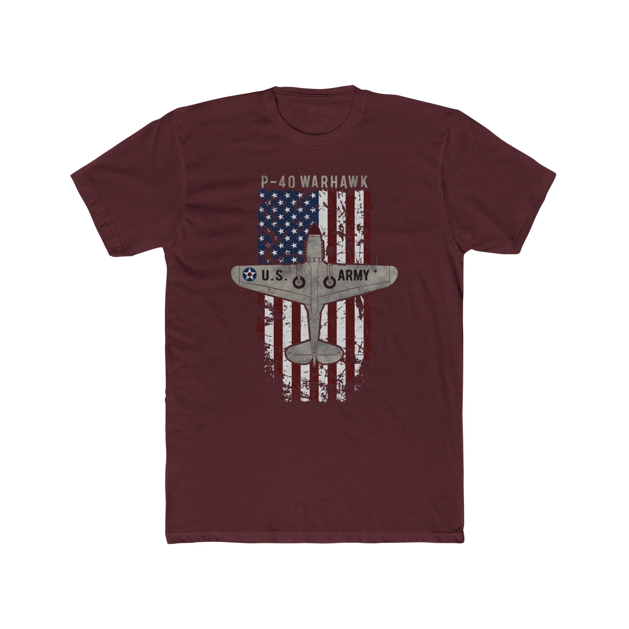 AMERICAN ICON P-40 COTTON TEE - LARGE FRONT IMAGE