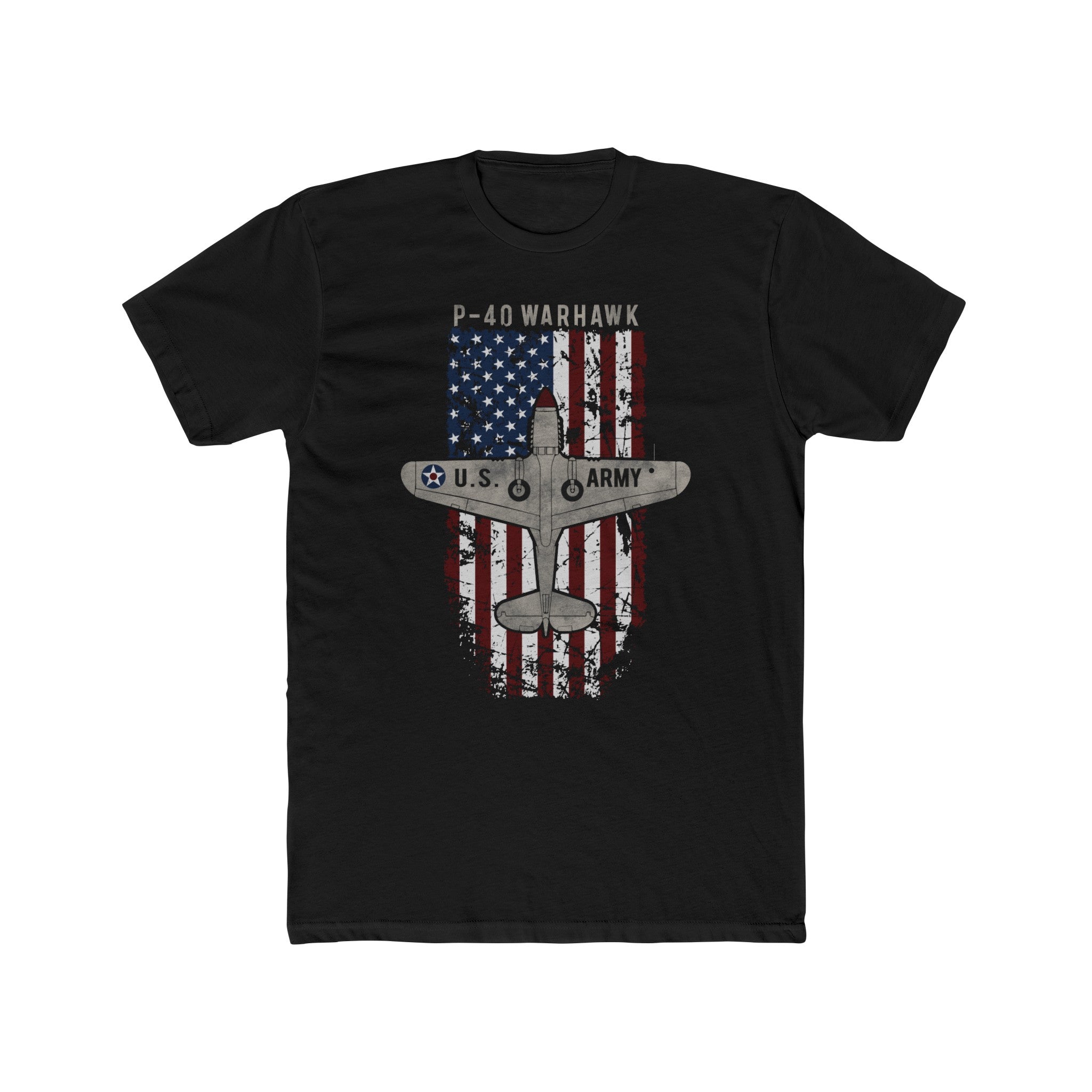 AMERICAN ICON P-40 COTTON TEE - LARGE FRONT IMAGE