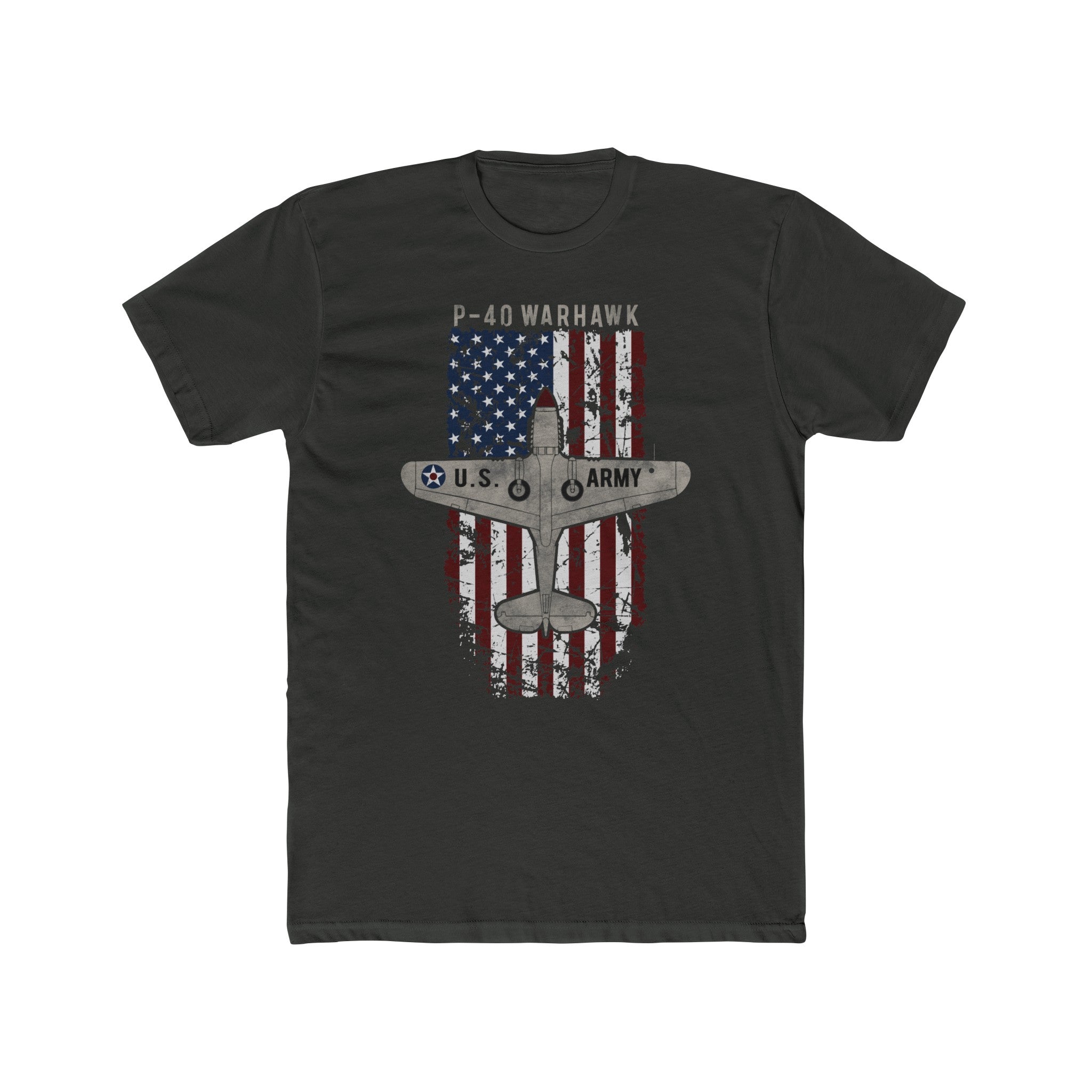 AMERICAN ICON P-40 COTTON TEE - LARGE FRONT IMAGE