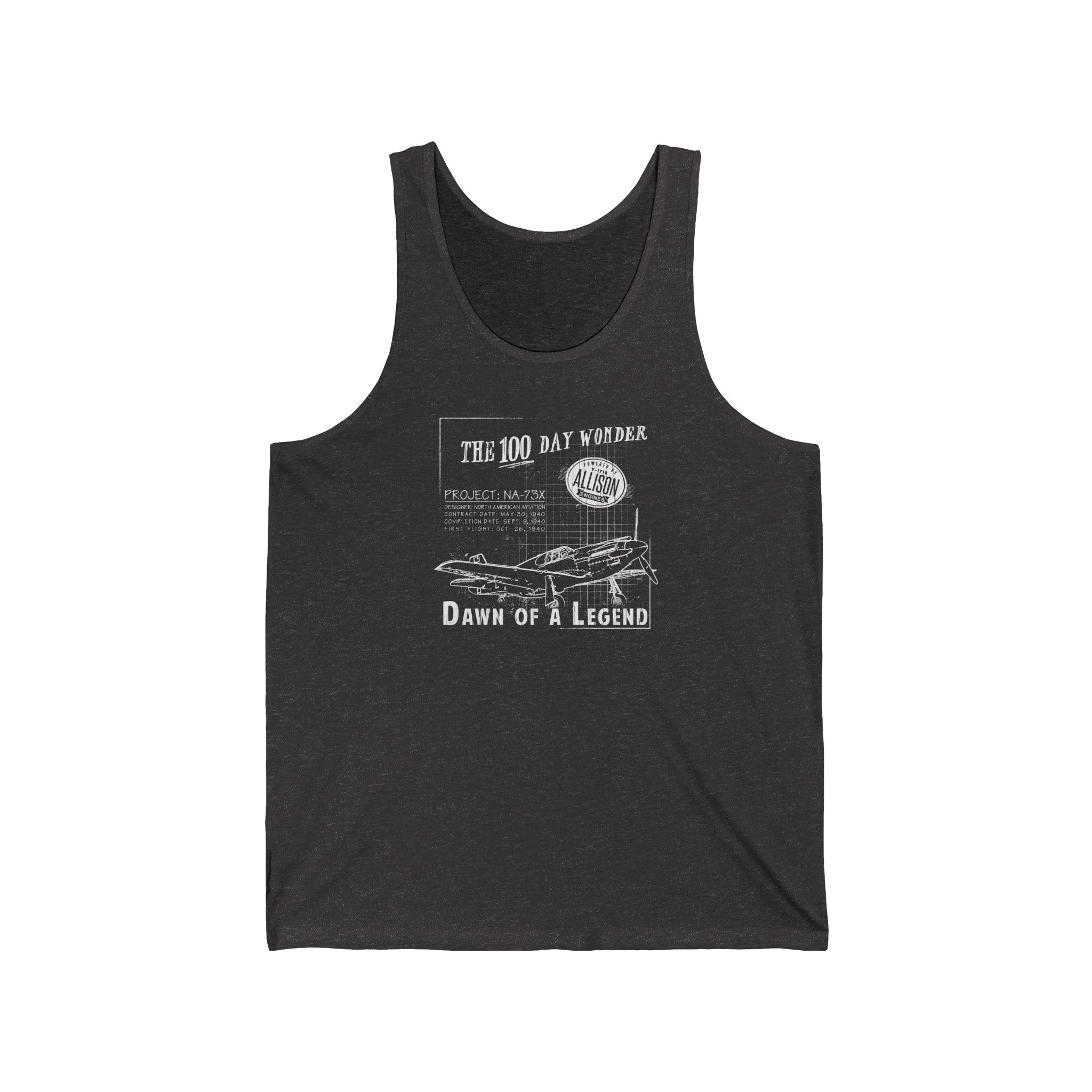 100 DAY WONDER MEN'S JERSEY TANK - LARGE FRONT IMAGE