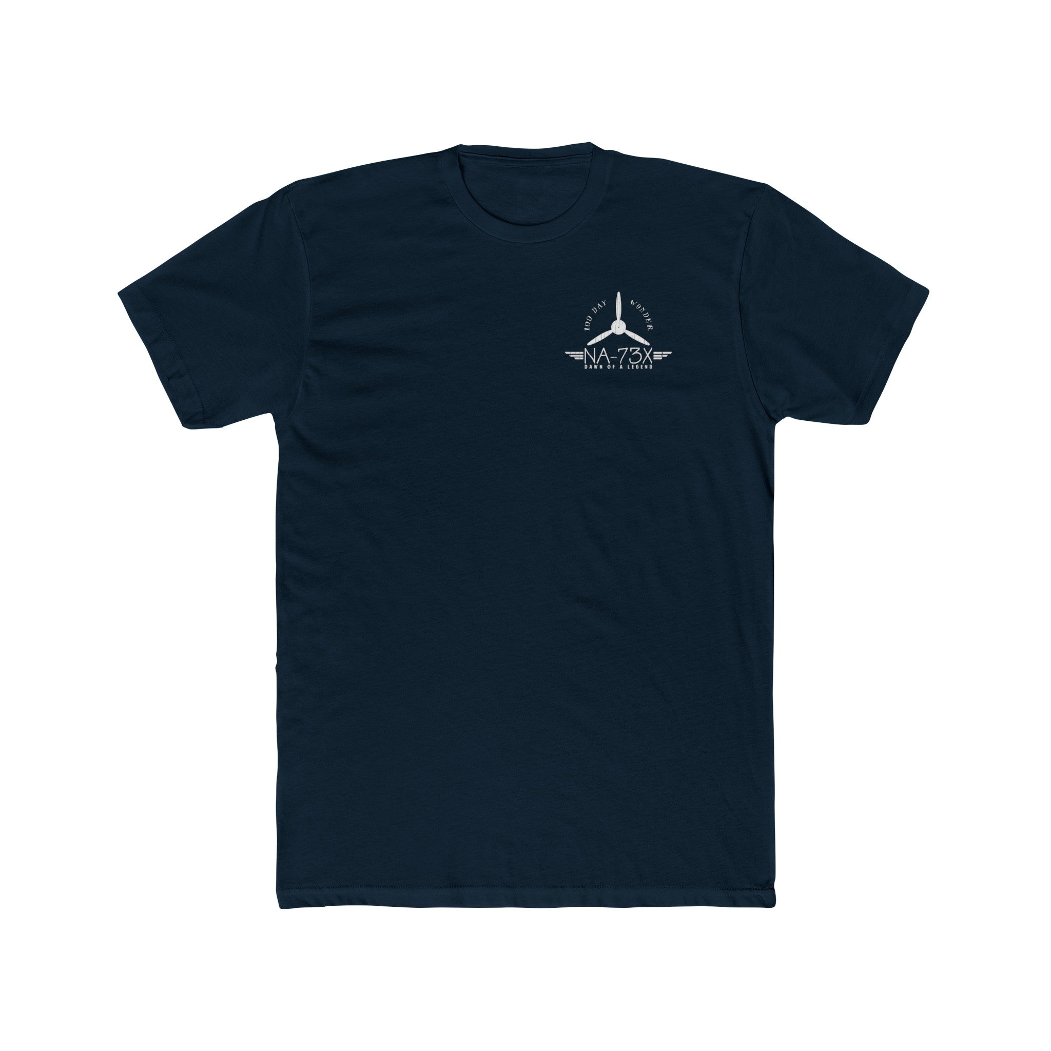 100 DAY WONDER COTTON TEE - S LEFT CHEST, LARGE BACK IMAGE