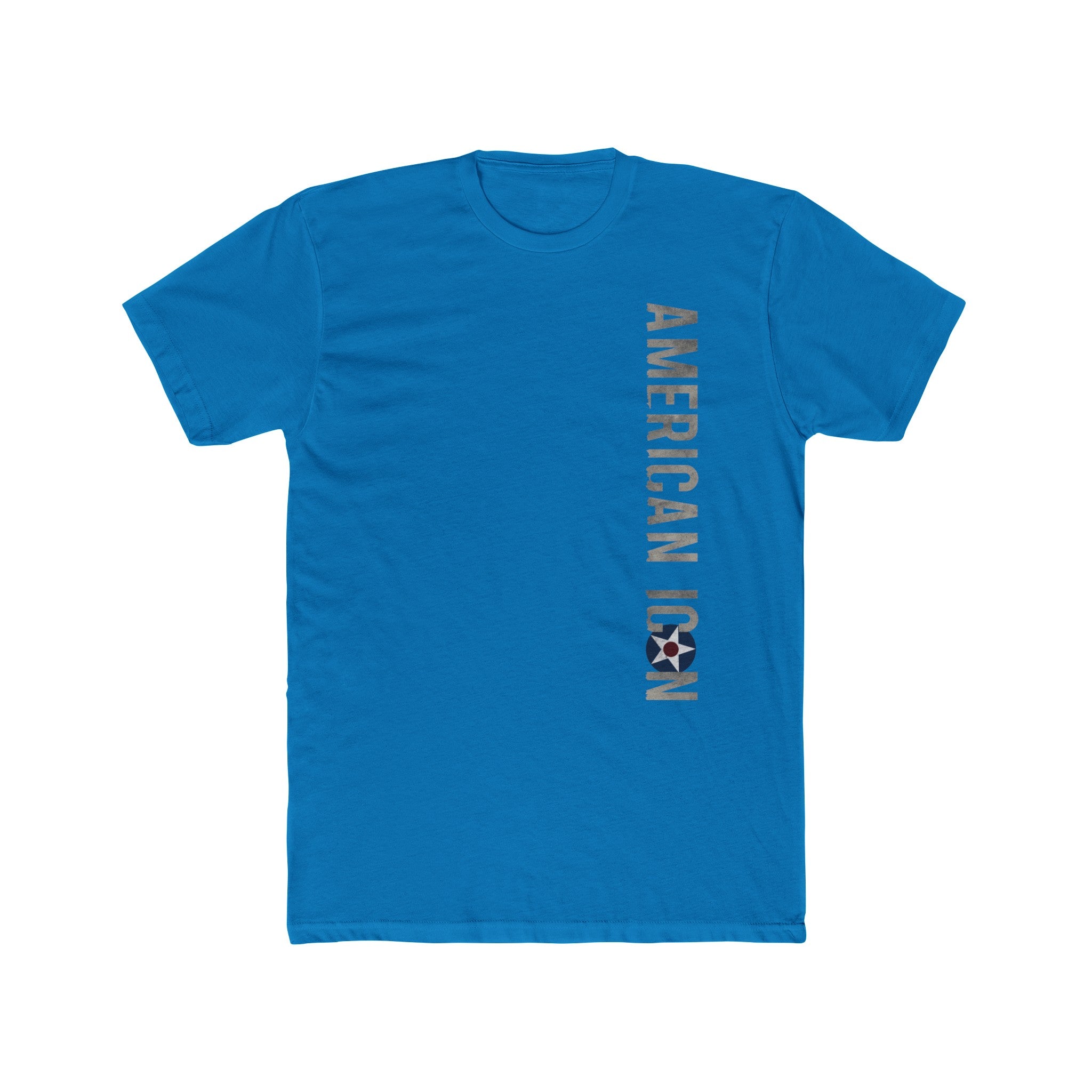 AMERICAN ICON P-40 COTTON TEE - LEFT CHEST LOGO, LARGE BACK IMAGE