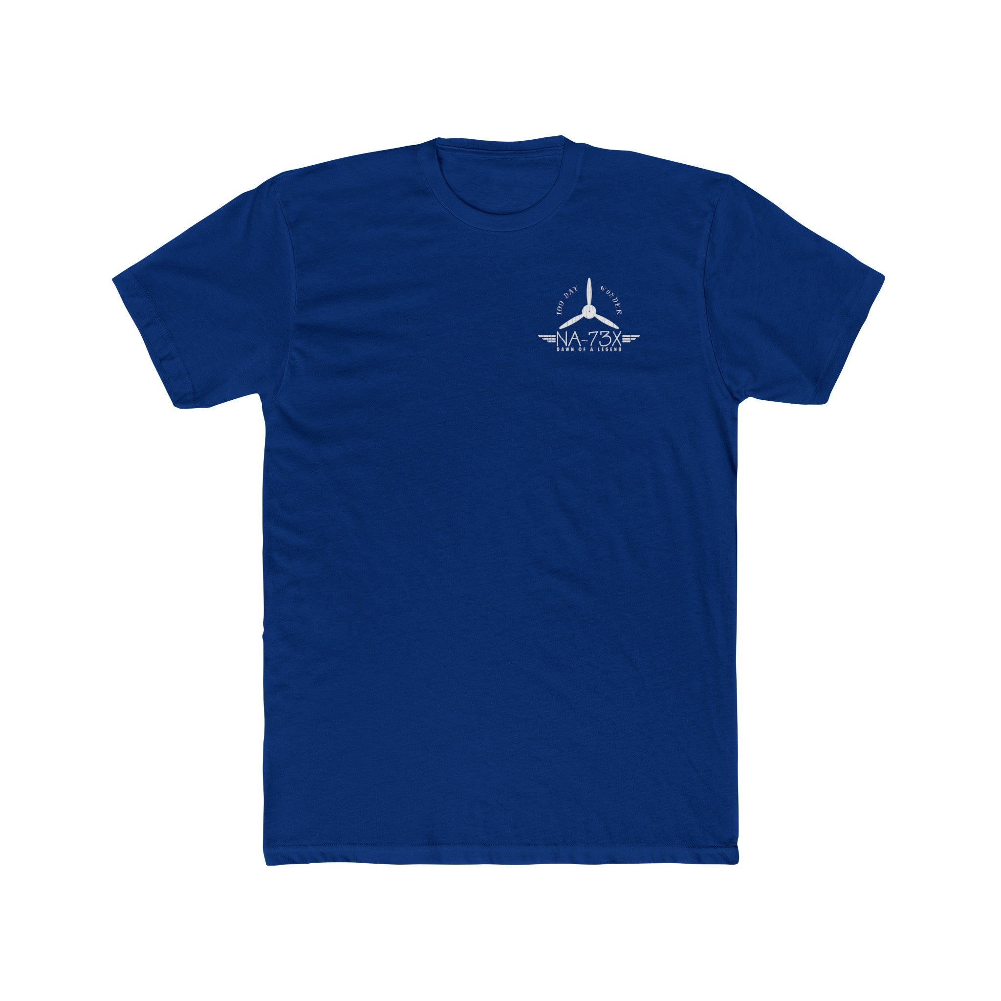 100 DAY WONDER COTTON TEE - S LEFT CHEST, LARGE BACK IMAGE