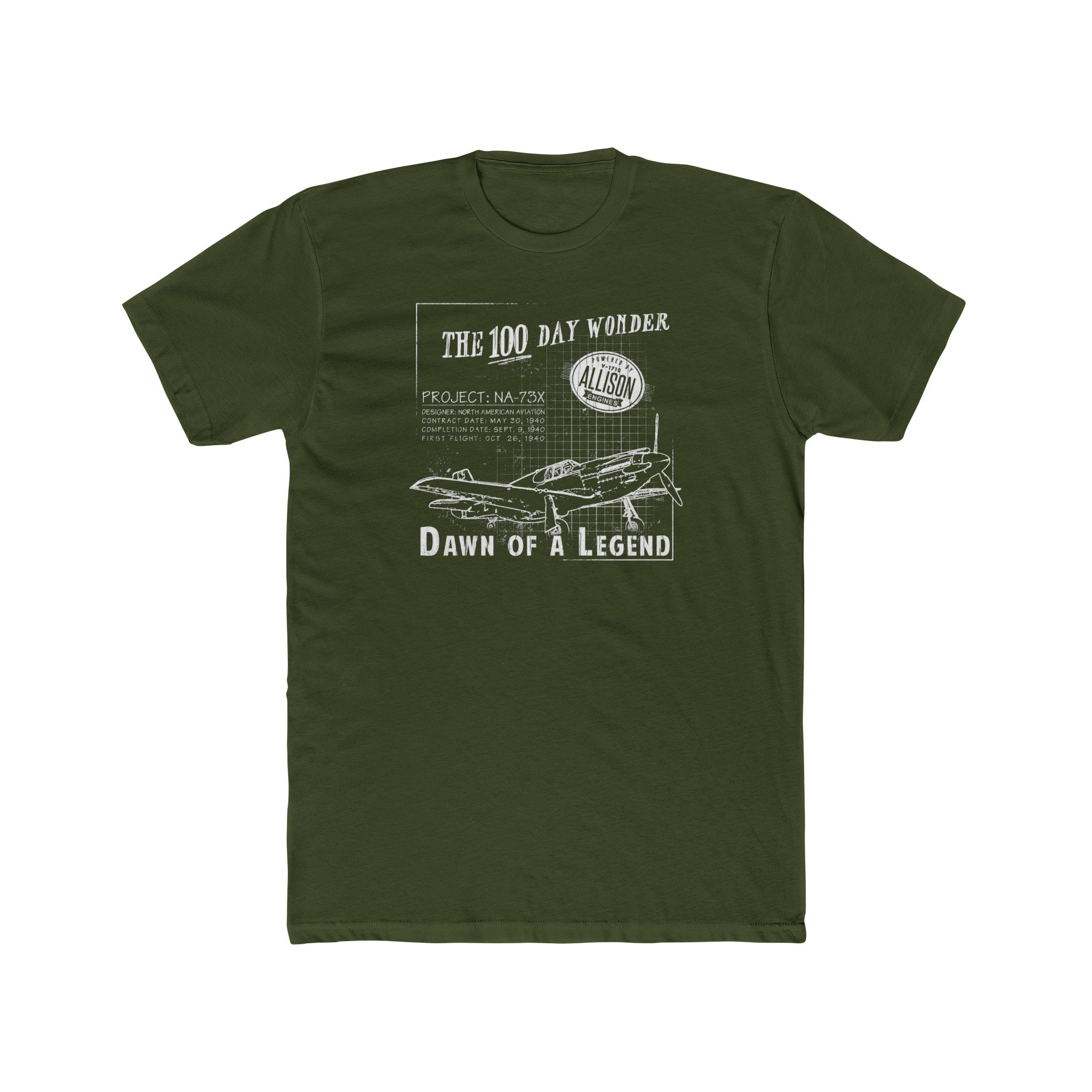 100 DAY WONDER COTTON TEE - LARGE FRONT CHEST