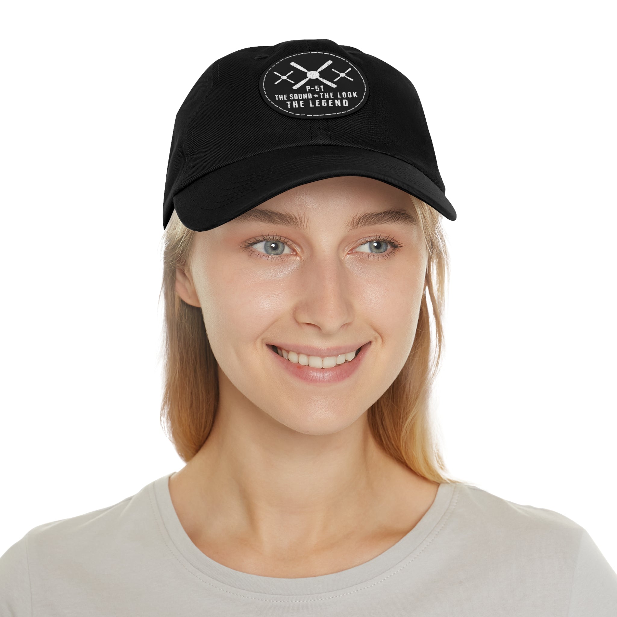WOMEN'S MUSTANG LEGEND HAT WITH LEATHER PATCH (ROUND)