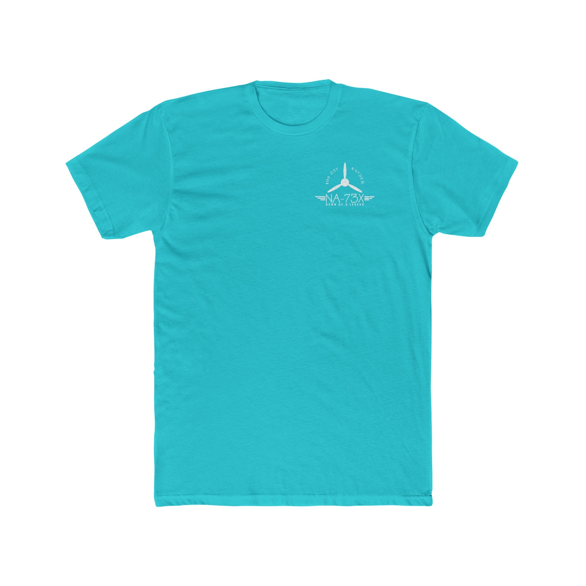 100 DAY WONDER COTTON TEE - S LEFT CHEST, LARGE BACK IMAGE