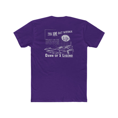 100 DAY WONDER COTTON TEE - S LEFT CHEST, LARGE BACK IMAGE