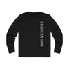 AMERICAN ICON P-40 MEN'S LONG SLEEVE CREW TEE - FRONT LEFT VERTICAL, LARGE BACK IMAGE