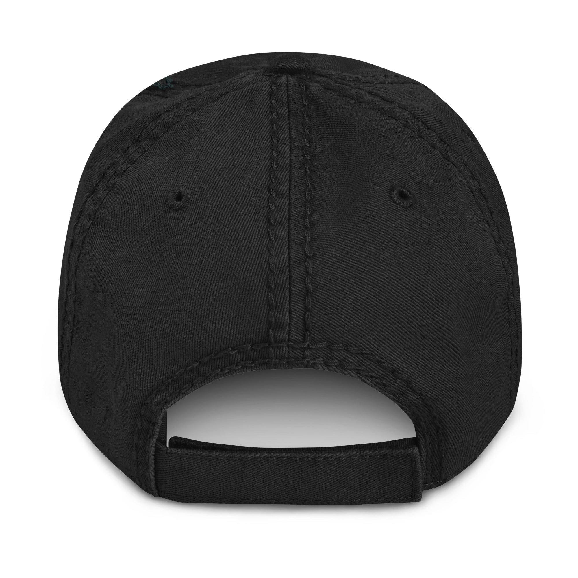 MUSTANG LEGEND EMBROIDERED HAT WITH DISTRESSED BRIM