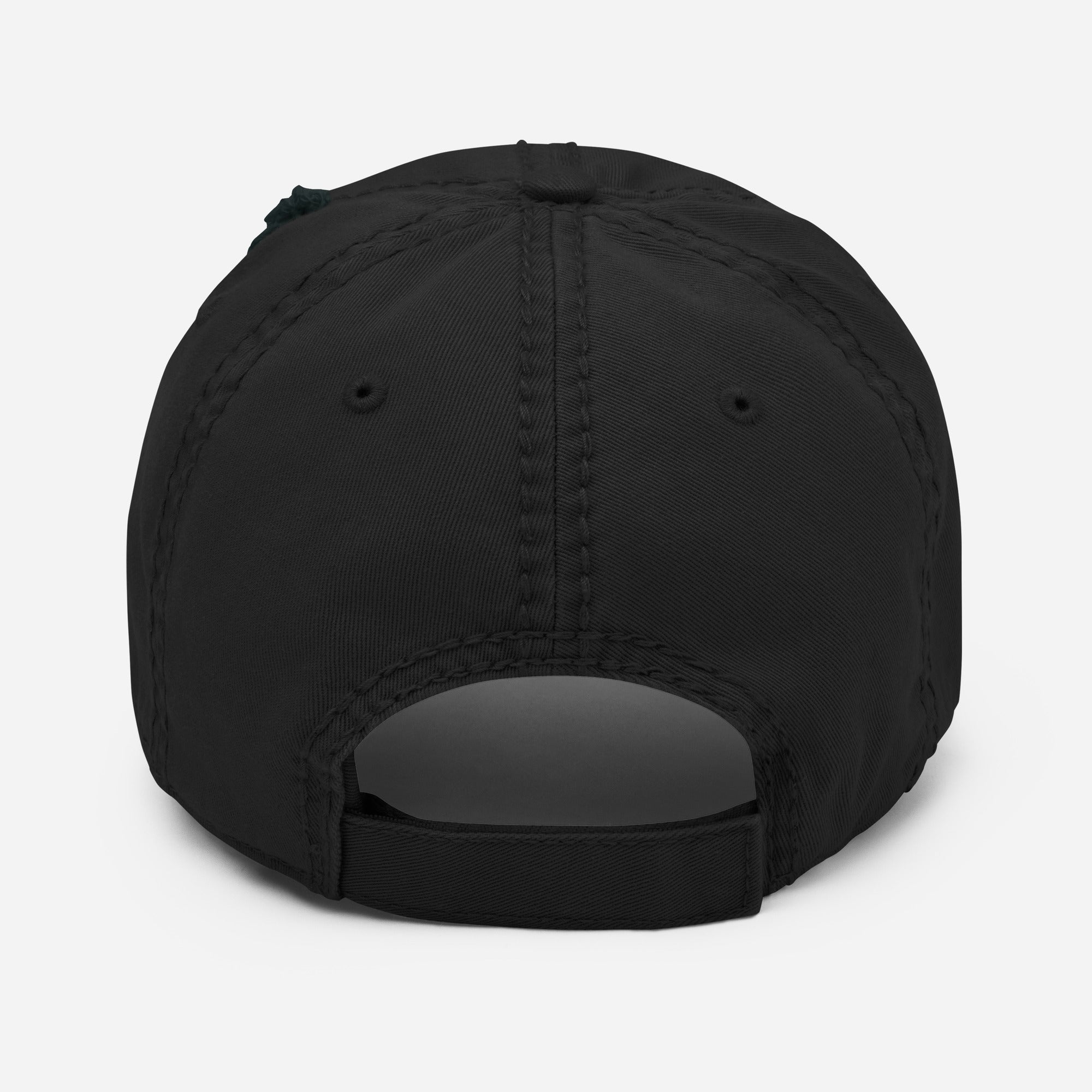 100 DAY WONDER EMBROIDERED HAT WITH DISTRESSED BRIM