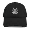 MUSTANG LEGEND EMBROIDERED HAT WITH DISTRESSED BRIM