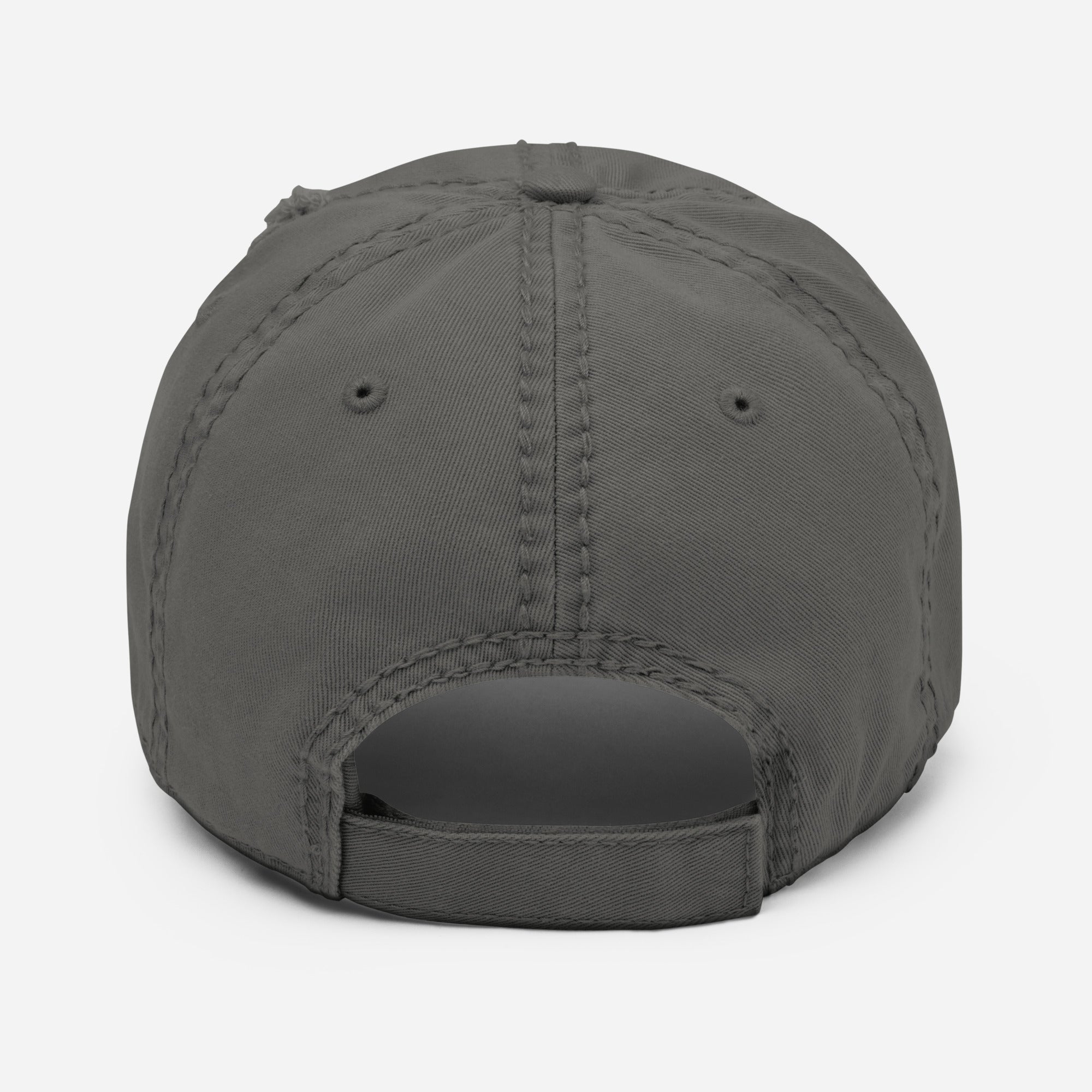 100 DAY WONDER EMBROIDERED HAT WITH DISTRESSED BRIM