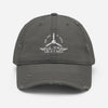 100 DAY WONDER EMBROIDERED HAT WITH DISTRESSED BRIM