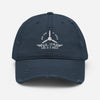 100 DAY WONDER EMBROIDERED HAT WITH DISTRESSED BRIM