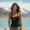 WOMEN'S MUSTANG LEGEND COTTON TRI-BLEND RACERBACK TANK - S CENTER CHEST