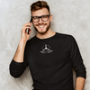 100 DAY WONDER MEN'S LONG SLEEVE CREW TEE - S CENTER CHEST, LARGE BACK IMAGE