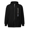 AMERICAN ICON P-40 HEAVY BLEND ZIP HOODIE - LEFT VERTICAL CHEST, LARGE BACK IMAGE